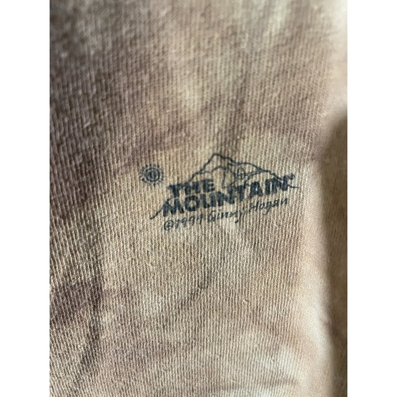 Vtg 90s Tribal Horses Cave Drawing Shirt Tie Dye  Sun Fade Y2K Medium Native - Picture 4 of 6